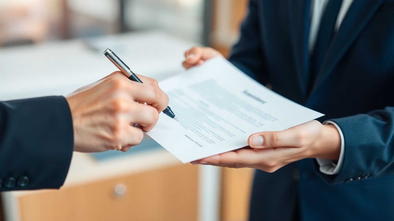 Identity Verification for FINTRAC Reporting Entities 1 Hands exchanging a document for verification.